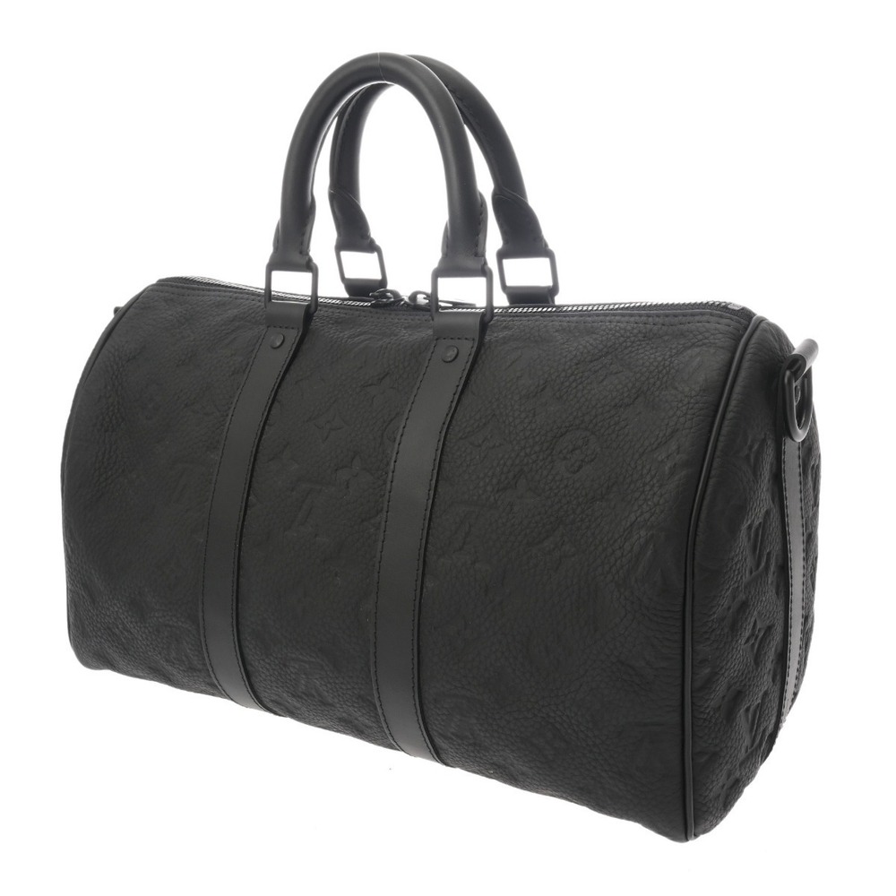 Louis Vuitton Monogram Keepall Bandouliere Noir Taurillon Leather Boston Bag - Picture 2 of 10